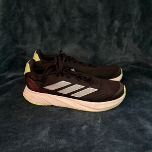 Adidas Black and White Sneakers with Neon Accents